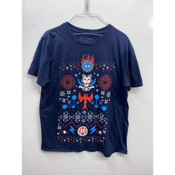 Lootcrate exclusive doctor strange ugly sweater graphics t shirt size large - Picture 1 of 13